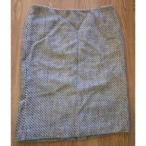 NEW Talbots Pink Green Tweed Skirt Size 10